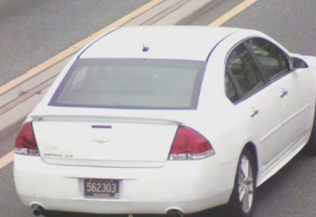 Suspect vehicle in the robbery of a Home Depot store in Toms River, N.J., Dec. 6, 2023. (Photo: TRPD)